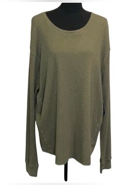 Lucky Brand Waffle Knit Top, NWT